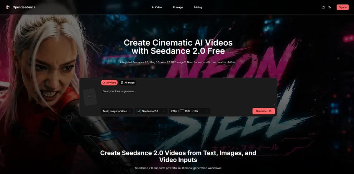 Seedance 2.0 Free: Multimodal Seedance AI Video Generator