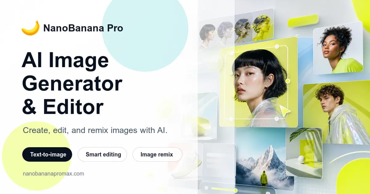 Nano Banana AI Image Generator & Editor