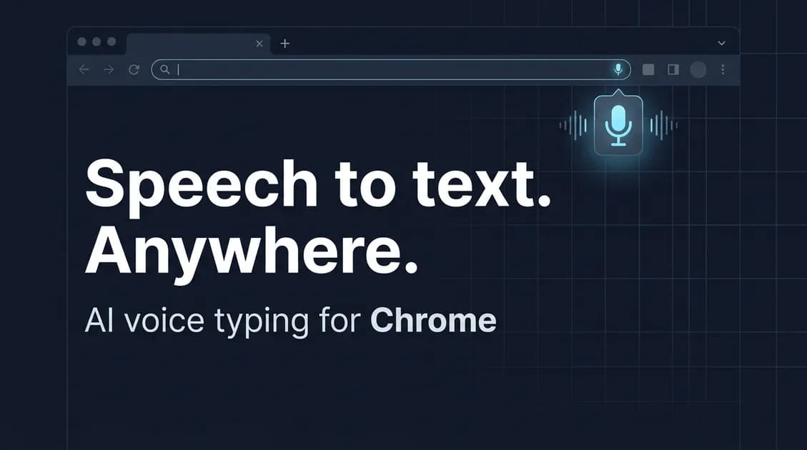 Whisper AI — Speech to text & AI voice typing Chrome extension