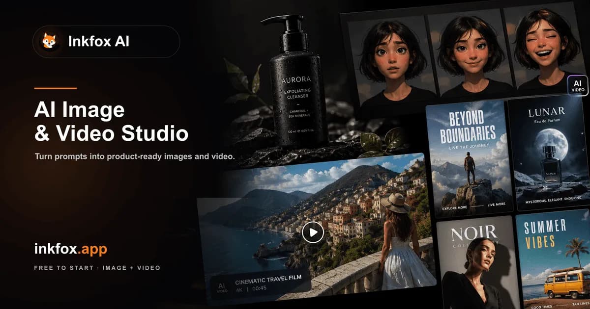 Inkfox AI — Free Unlimited AI Image Generator, no sign
