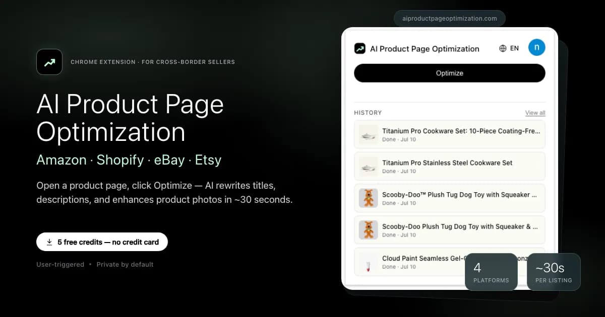 AI Product Page Optimization for Amazon & Shopify