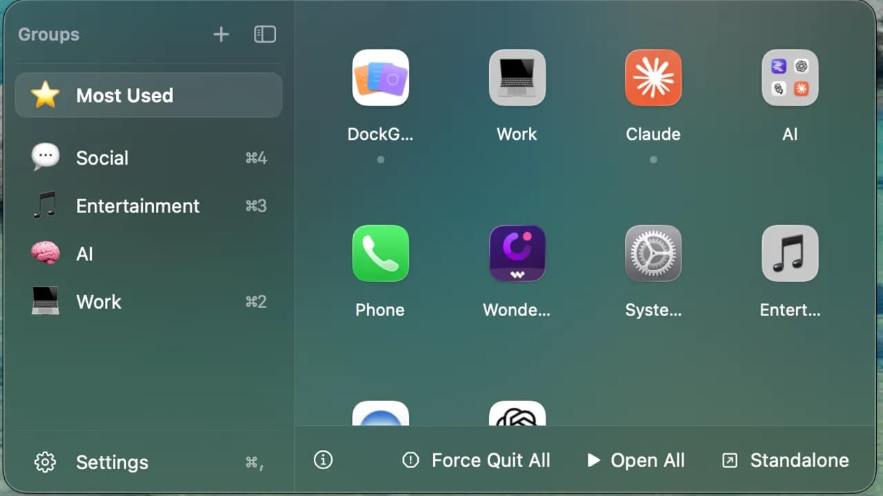 Dock Groups