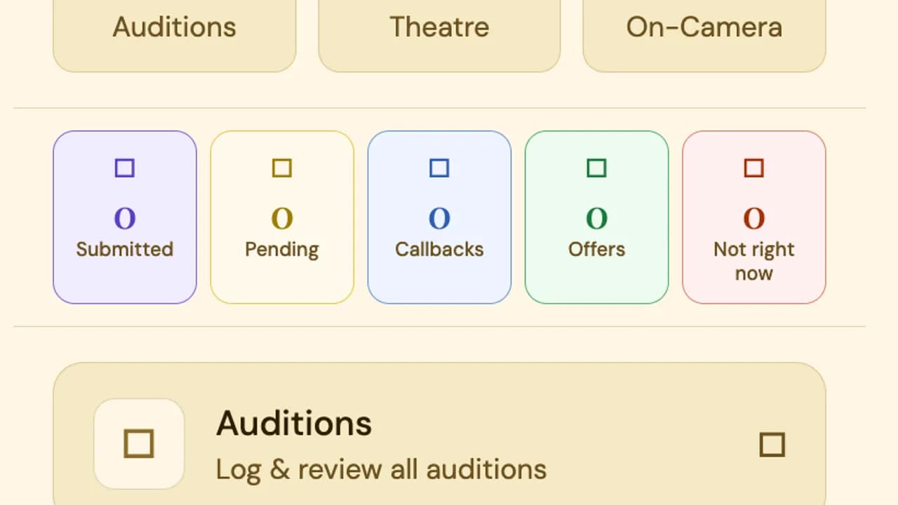 Home - The Audition Log The Audition Log